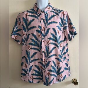 ⭐️ Offer B2G2! BUY 2 GET 2 FREE! 
Sovereign Code Pink Tropical Button-down Shirt